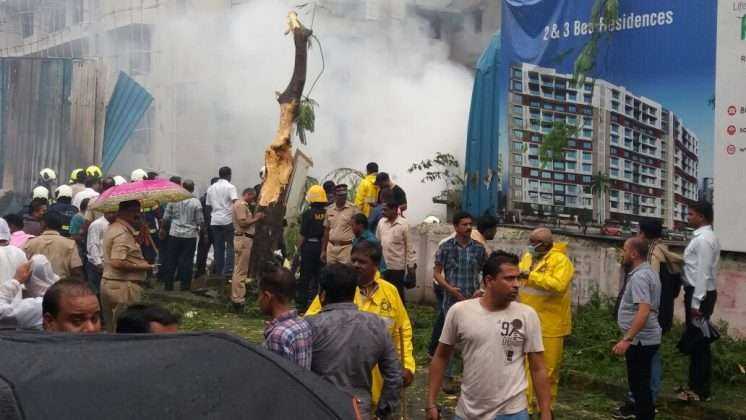 Chartered Plane Crashed In Mumbai