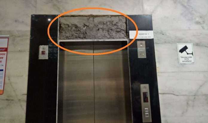 Mantralaya lift marble collapse