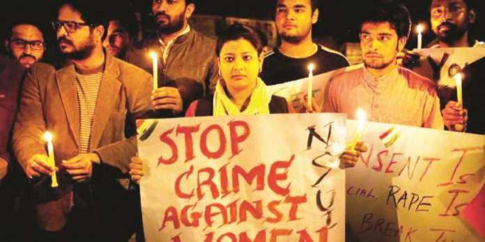 protesting against rape cases