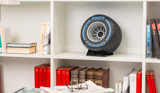 Pirelli F1 tire shaped Bluetooth speaker
