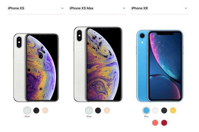 Apple iPhone XS,Apple iPhone XS Max