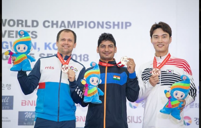 om prakash won gold in ISSF world championship