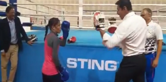 rajyavardhan singh rathore challenged boxer mary kom
