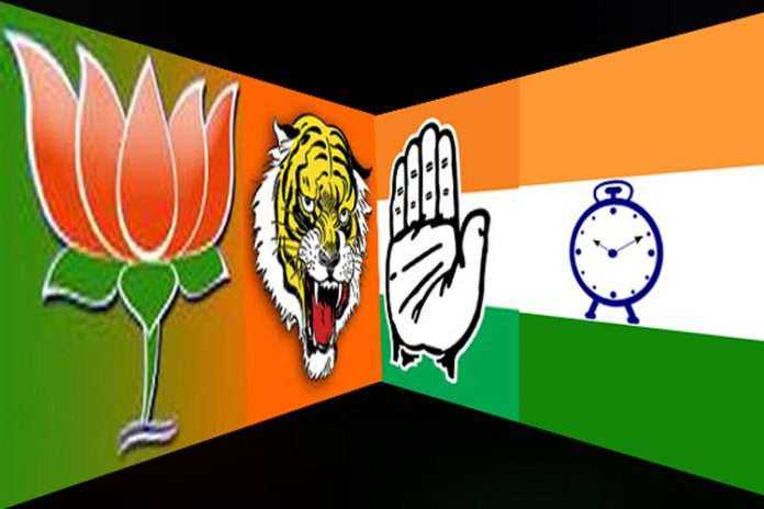 NCP, Shiv Sena,,BJP,congress