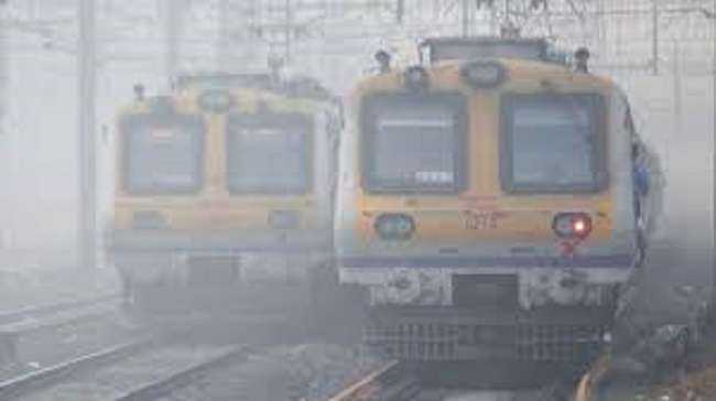 central railway changes in train schedules due to fog