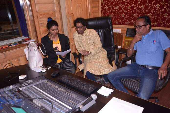 Online mistake movie song majhya rangila recording is done