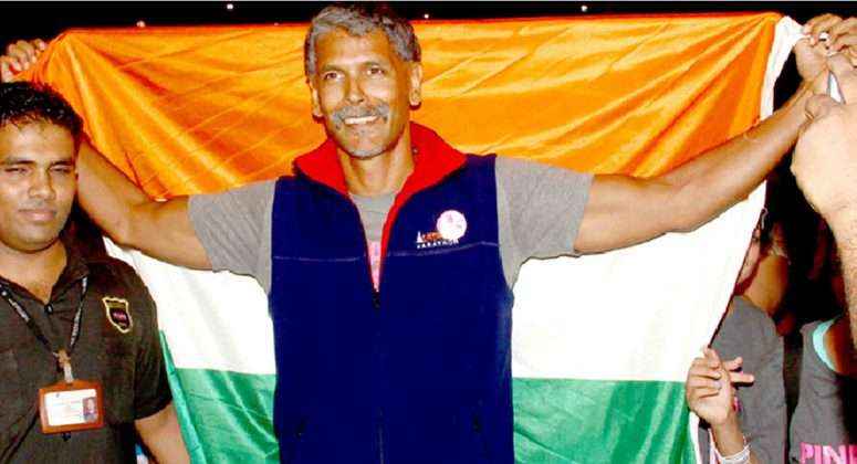 Milind Soman and Ankita Konwar's candid pictures