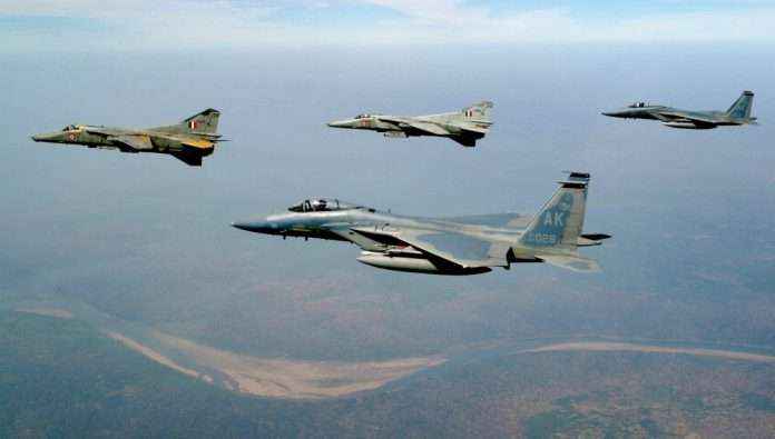 Indian Air Force carried out major readiness exercise last night over Punjab and Jammu