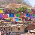 Slums in Pune being coloured under 'Misaal Mumbai' foundation