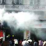Mobile shop fire in Ghatkopar