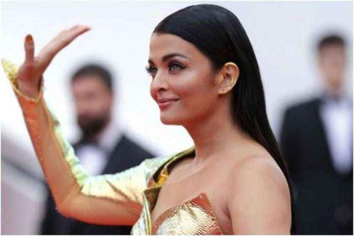 cannes 2019 aishwarya rai is mermaid in gold with aaradhya before red carpet debut