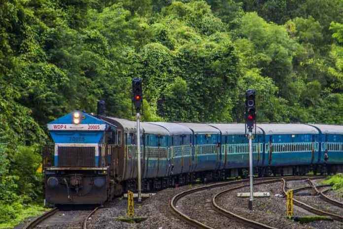 first time in the history of Konkan Railway Express train running on electric engine