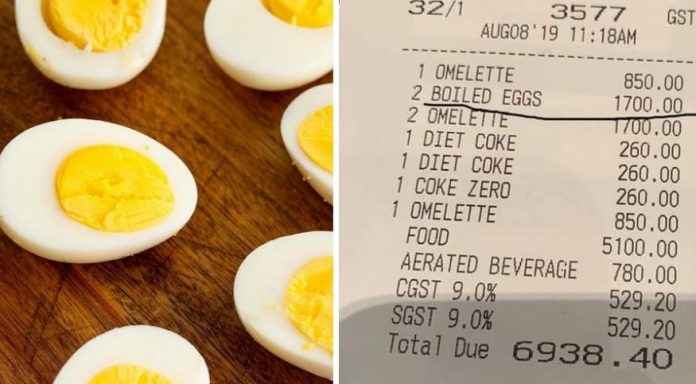 Mumbai five star hotel four eggs charge three thousand four hundred rupees