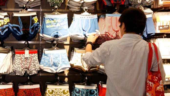 underwear sale decline indicates global recession