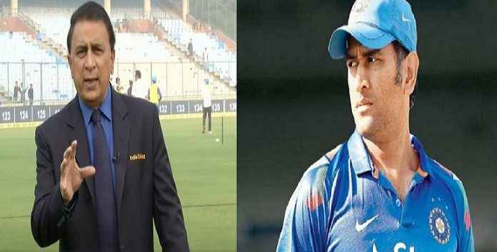 sunil gavaskar says MS Dhoni should go without being pushed out