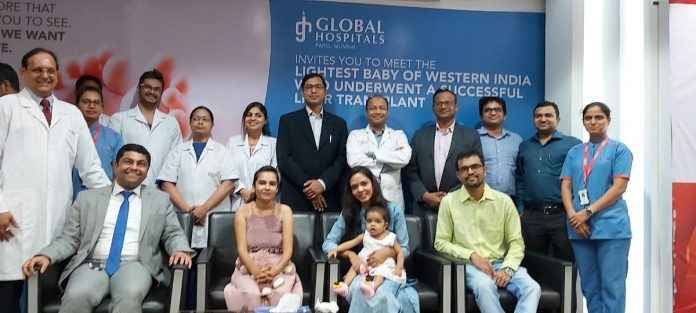 global hospital performs a successful liver transplant on lightest baby