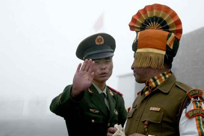 stress situation again between Indian and Chinese soldiers