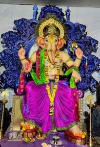 this ganesh mandal decoration highlights the importance of youth initiative for the country १