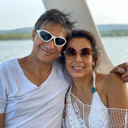 pooja bedi and maneck contractor enjoying vaction in goa