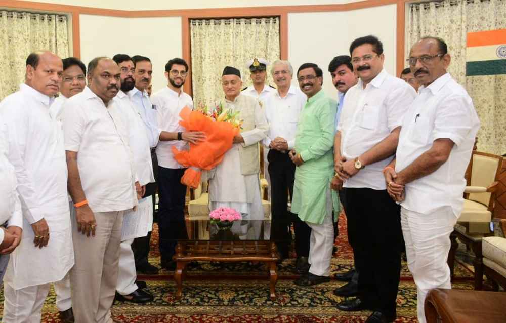 Shiv sena leaders met governor