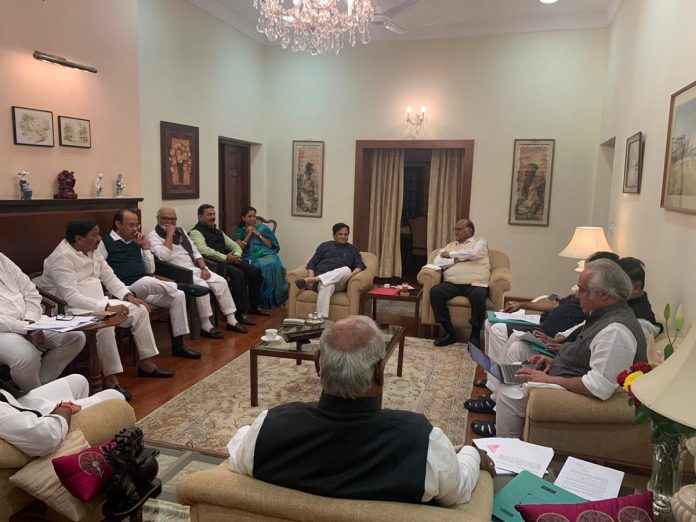six hour meeting between congress and ncp leaders