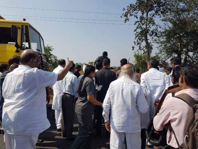sharad pawar tour in vidarbha accident