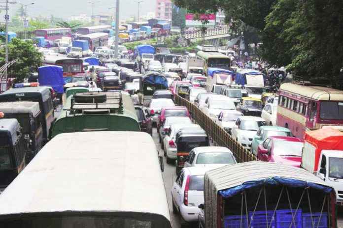 traffic issues in thane due to metro work