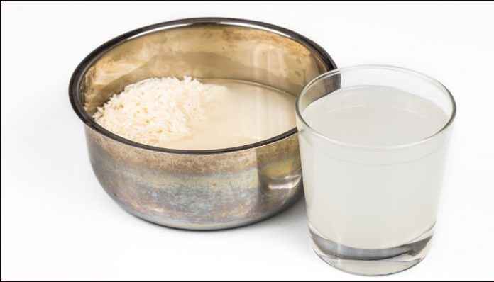 health benefit of rice water