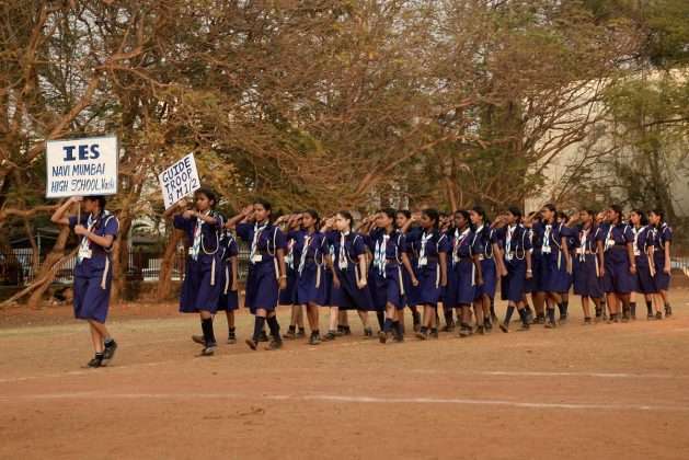 parade rehearsal in school for republic day