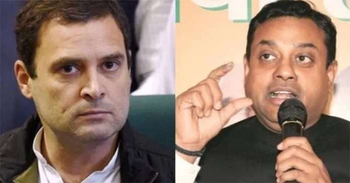 sambit patra slap own party over rahul gandhi leadership on india tv show
