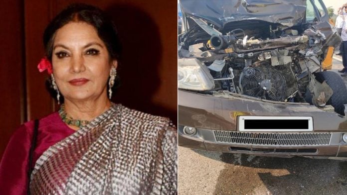 Shabana Azmi car accident: FIR lodged against her driver for rash driving