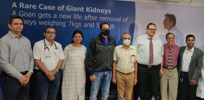 Kidneys Weighing 7 Kgs and 5.8 Kgs were removed from a 41-year-old patient