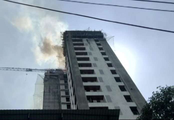 fire breaks out at the terrace