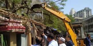 action on unauthorized construction in dongri