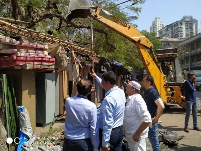action on unauthorized construction in dongri