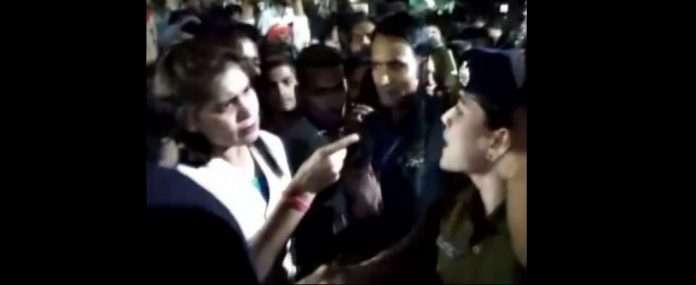 congress mla argument with female ips officer