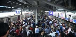 crowds at the mumbai railway station section 144