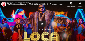 yo yo honey singh loca song release video trending on youtube
