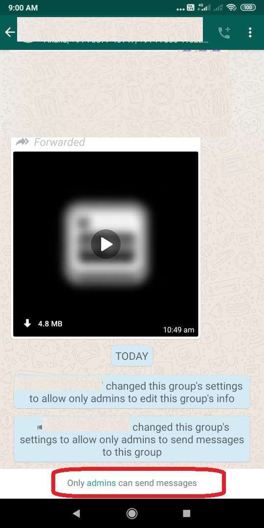 whatsapp Group Settings