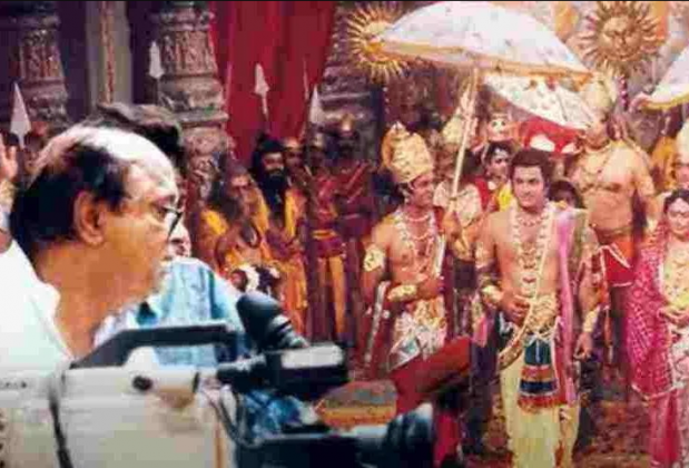 ramanand sagar ramayan shooting picture from behind the scenes