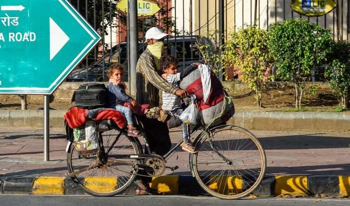 migrant worker steals cycle