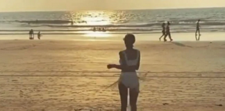 bollywood actress malaika arora dancing on beach actress video viral on internet