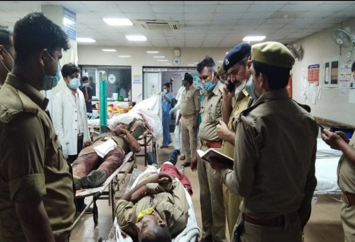 eight cops including deputy sp killed in encounter in kanpur uttar pradesh