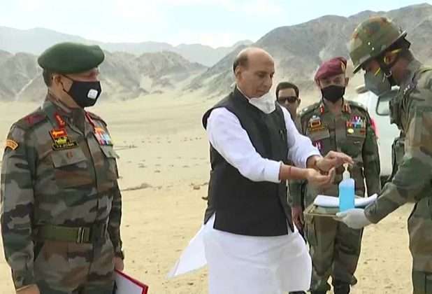defence minister rajnath singh reached ladakh