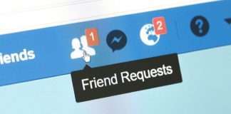 friend request on facebook
