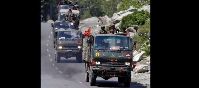 indian army deployed at lac