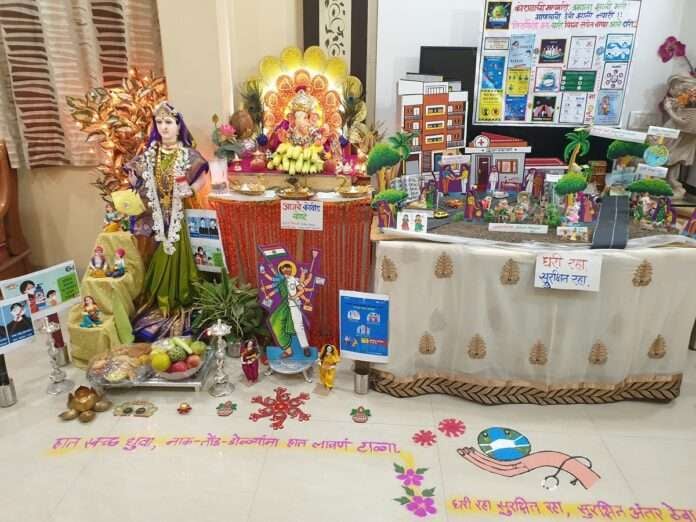 Madhuri Ranbhare ganpati decoration