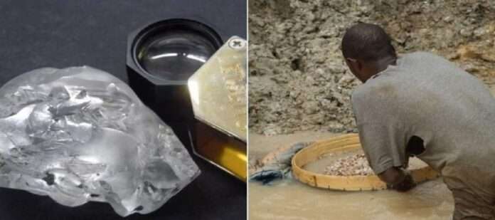 miner digs out 442 carat diamond worth rs 135 crore