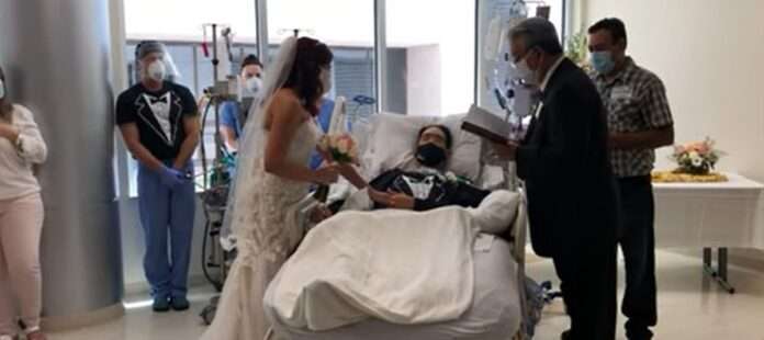 marriage in hospital after getting corona positive