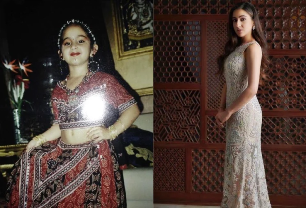 bollywood actress sara ali khan childhood photos